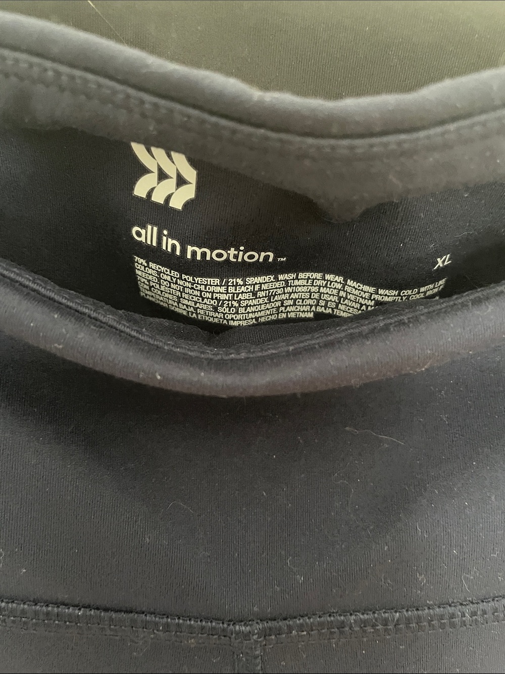 all in motion Black and Navy Boot-Cut Active Pants - 2 pairs for one price - Picture 5 of 6